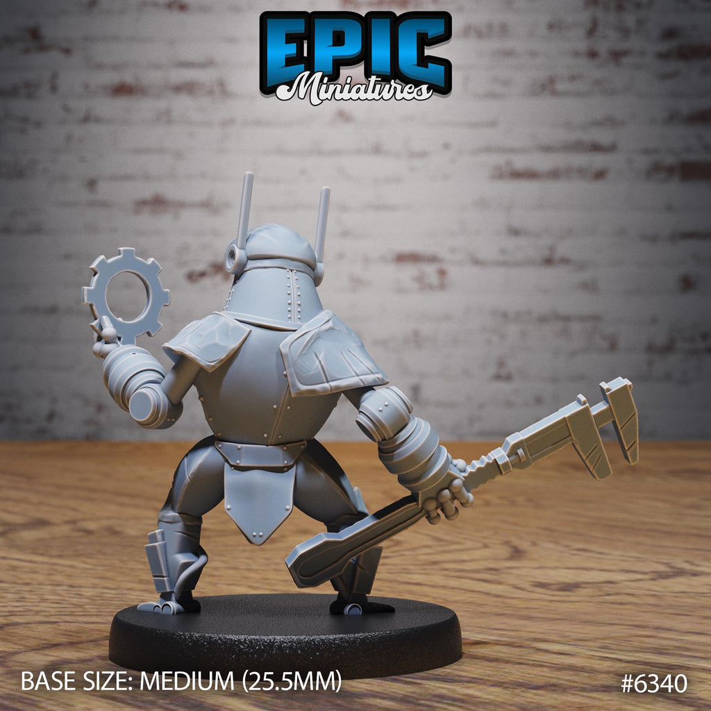 Clockwork Tinkerer Option #6340 back DND miniature Construct Laboratory 16k resin