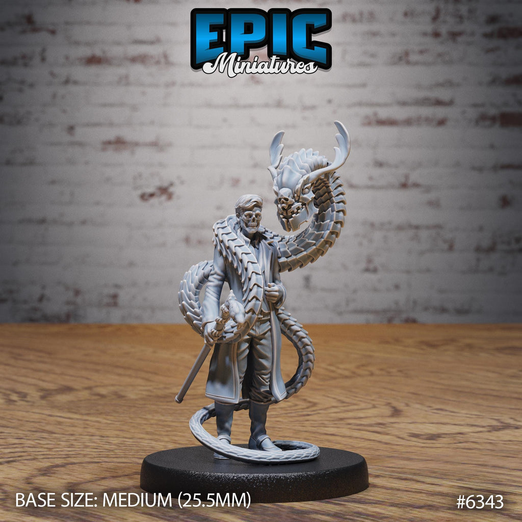 Blue Warlock Option #6343 front DND miniature Construct Laboratory 16k resin