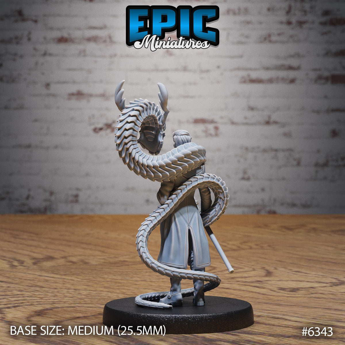Blue Warlock Option #6343 back DND miniature Construct Laboratory 16k resin
