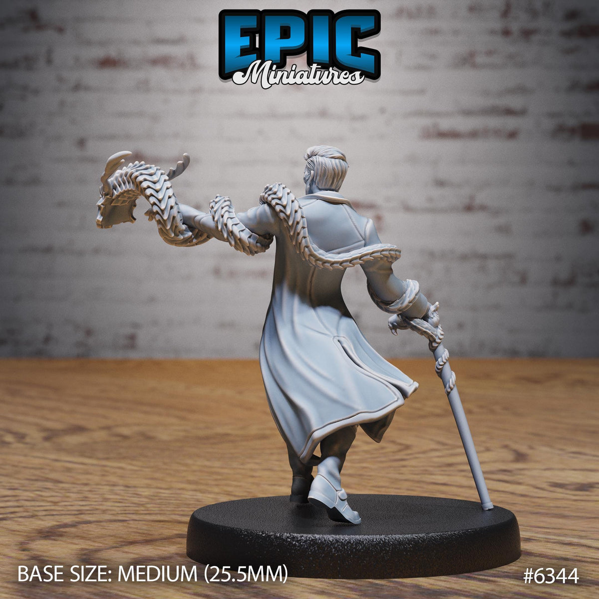 Blue Warlock Option #6344 back DND miniature Construct Laboratory 16k resin