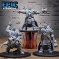 Ogre Gunslinger Set of 3 DND miniatures group photo Construct Laboratory