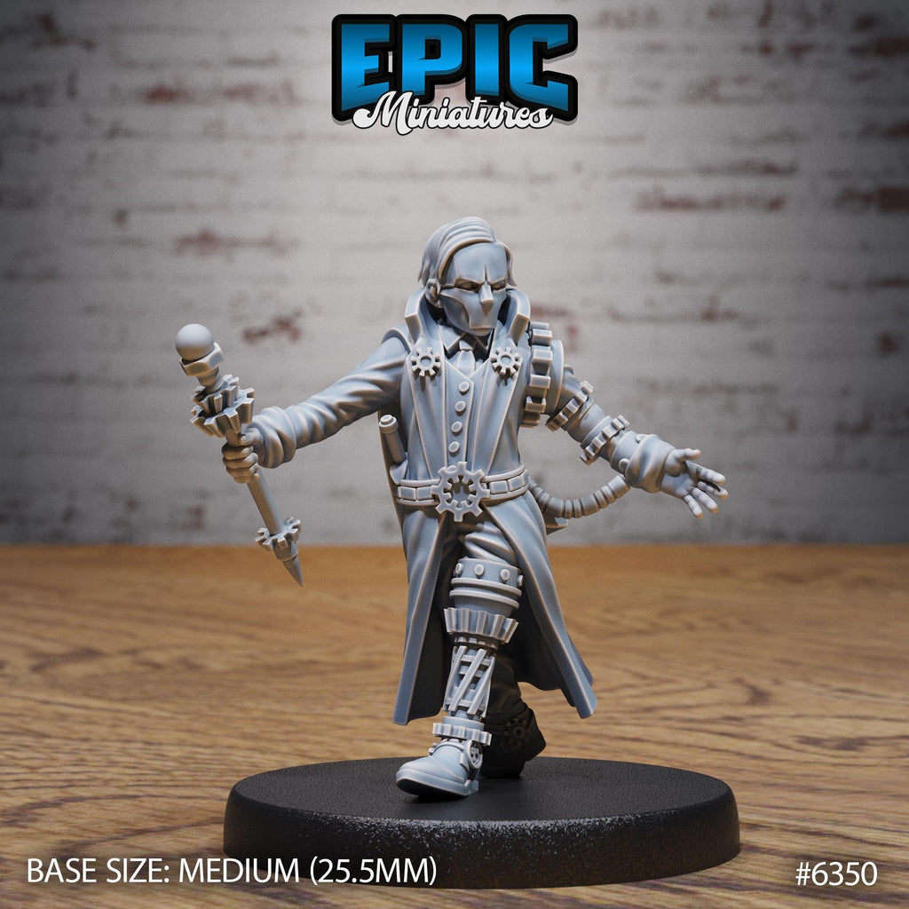 Geartown Citizen Geartown Baron front DND miniature Construct Laboratory 16k resin