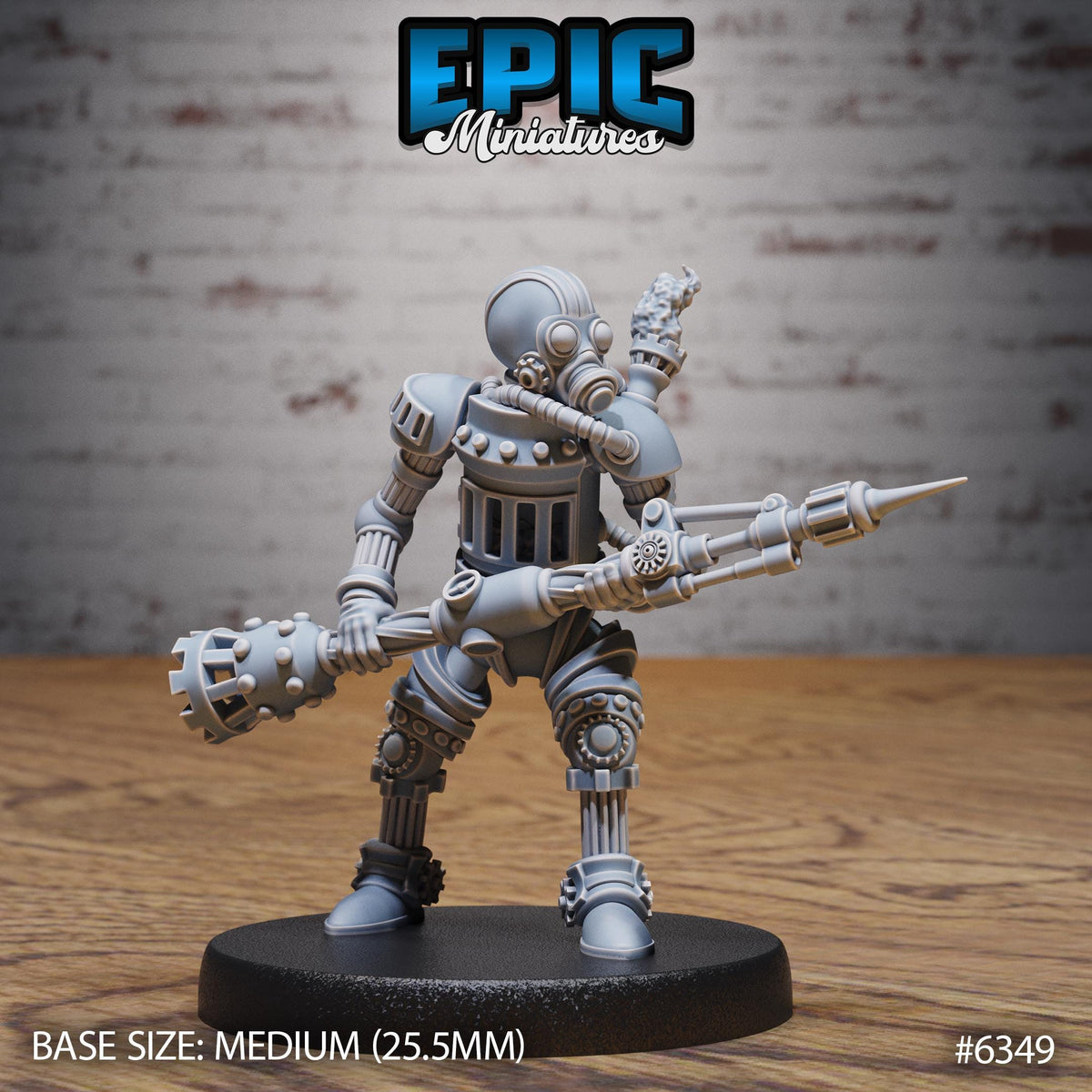 Geartown Citizen Geartown Automaton front DND miniature Construct Laboratory 16k resin