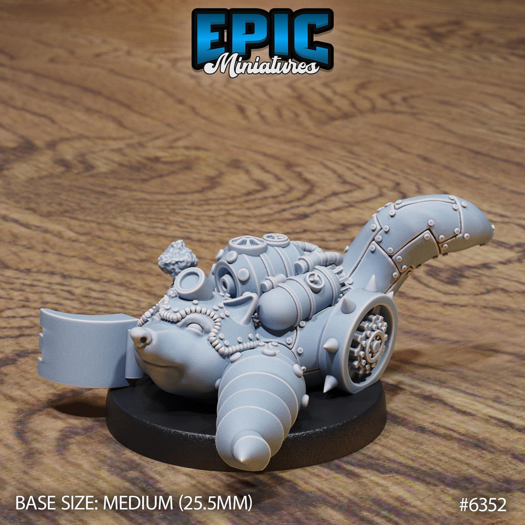 Mecha Powersuit Mecha Mole front DND miniature Construct Laboratory 16k resin