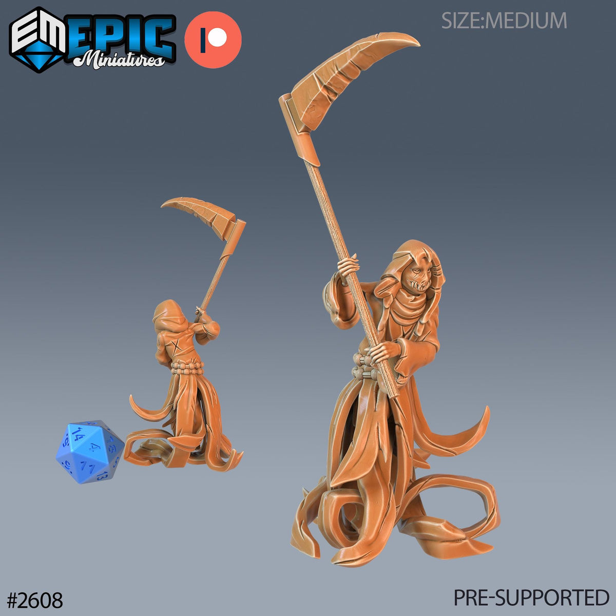 Castle Poltergeist Option #2608 front DND miniature Vampires Curse 16k resin