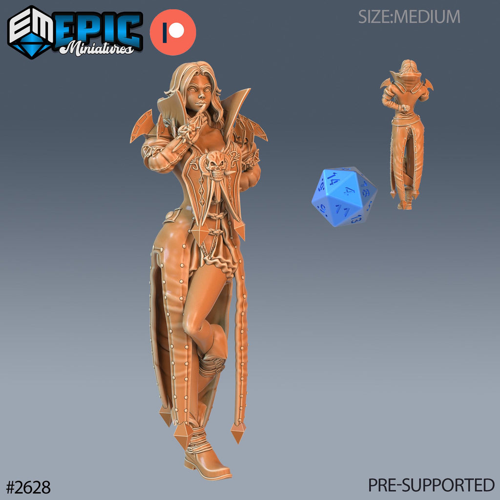 Vampire Princess Option #2628 front DND miniature Vampires Curse 16k resin