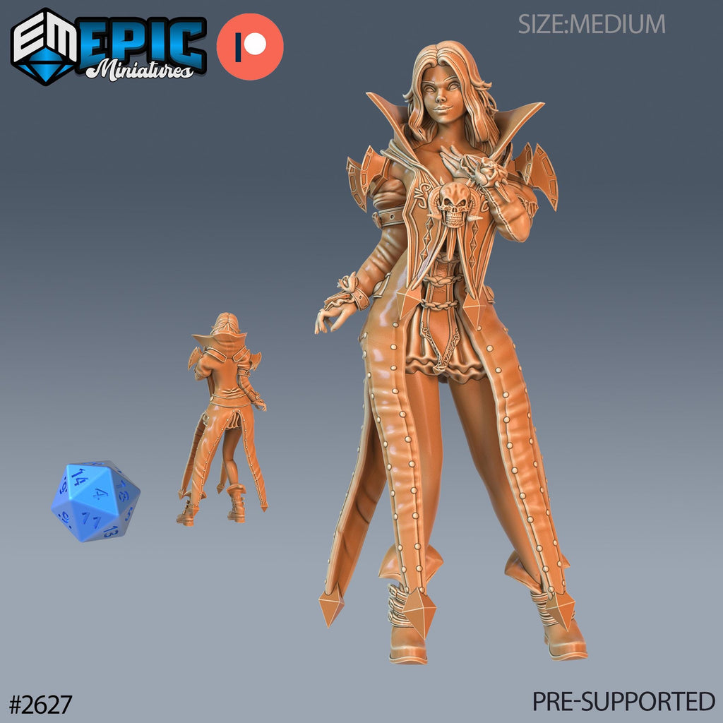 Vampire Princess Option #2627 front DND miniature Vampires Curse 16k resin