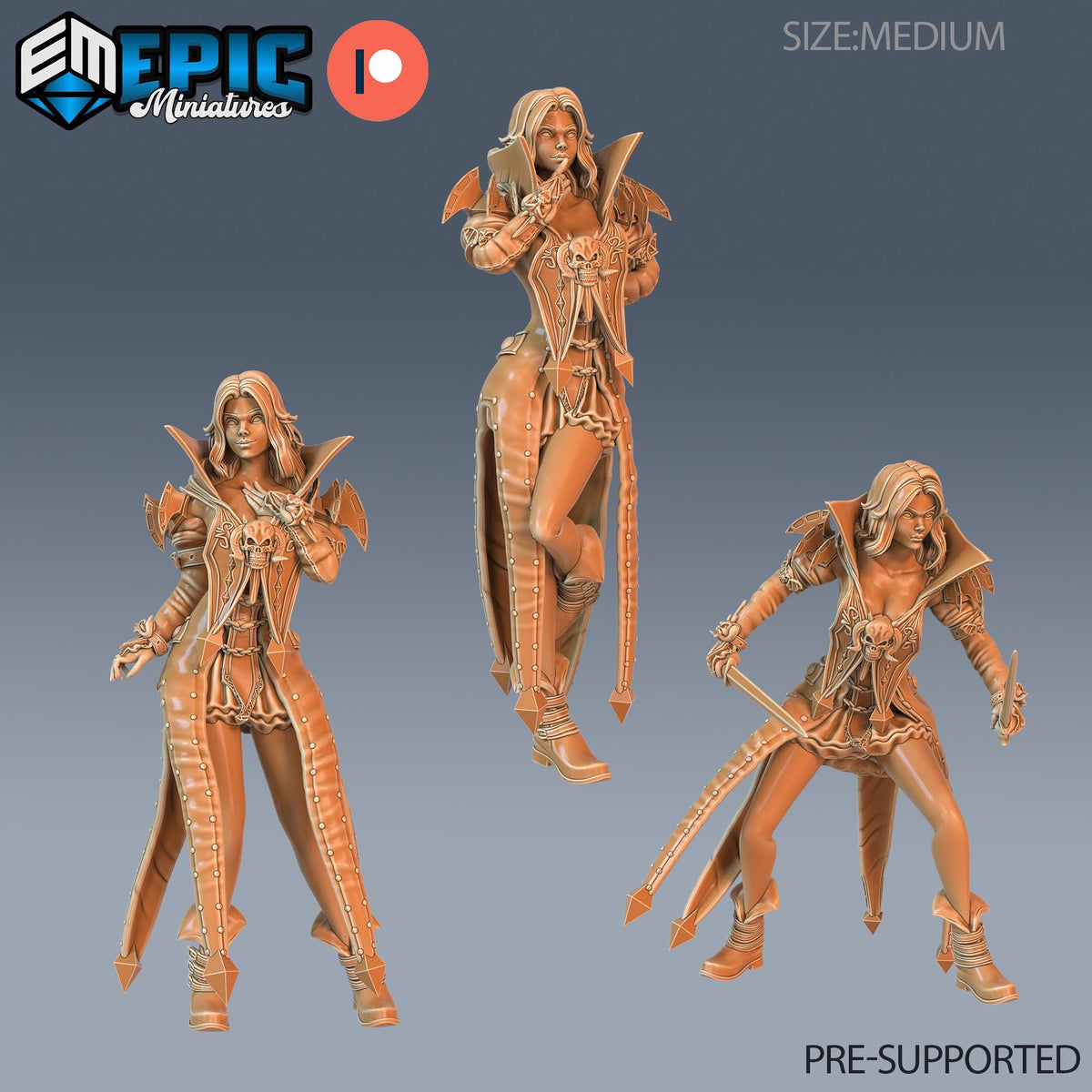 Vampire Princess Set of 3 DND miniatures group photo Vampires Curse