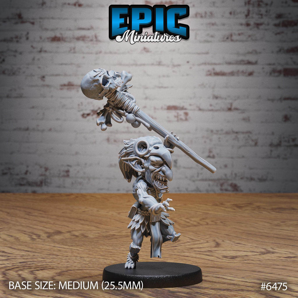 Goblin Shaman Option #6475 front DND miniature Goblin Camp 16k resin