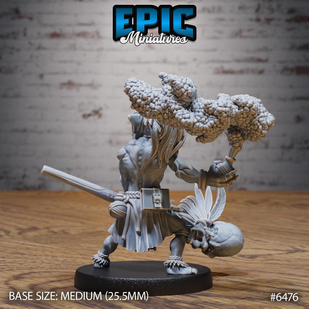 Goblin Shaman Option #6476 back DND miniature Goblin Camp 16k resin