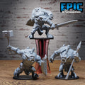 Pig Ogre Set of 3 DND miniatures group photo Goblin Camp