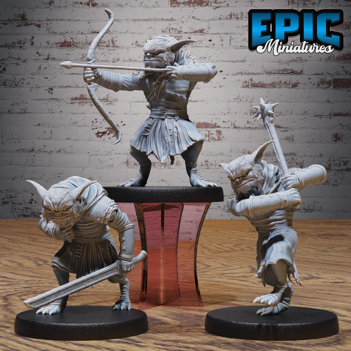 Bugbear Marauder Set of 3 DND miniatures group photo Goblin Camp