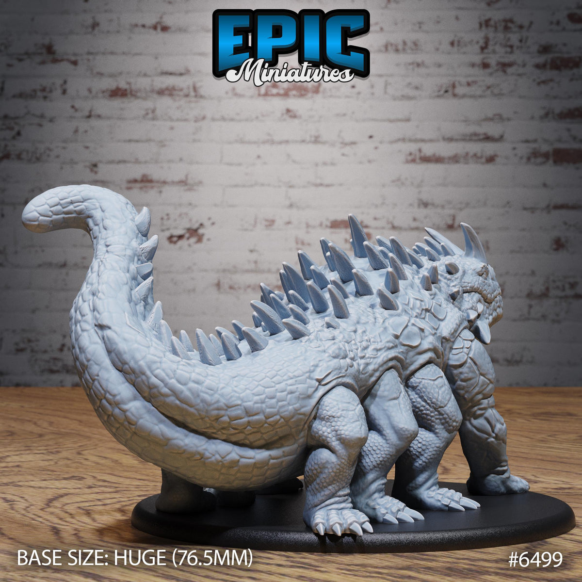 Classic Basilisk Option #6499 back DND miniature Goblin Camp 16k resin