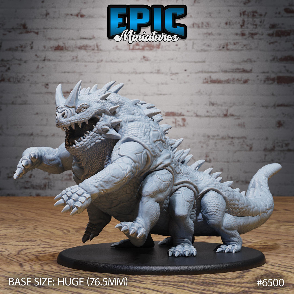 Classic Basilisk Option #6500 front DND miniature Goblin Camp 16k resin