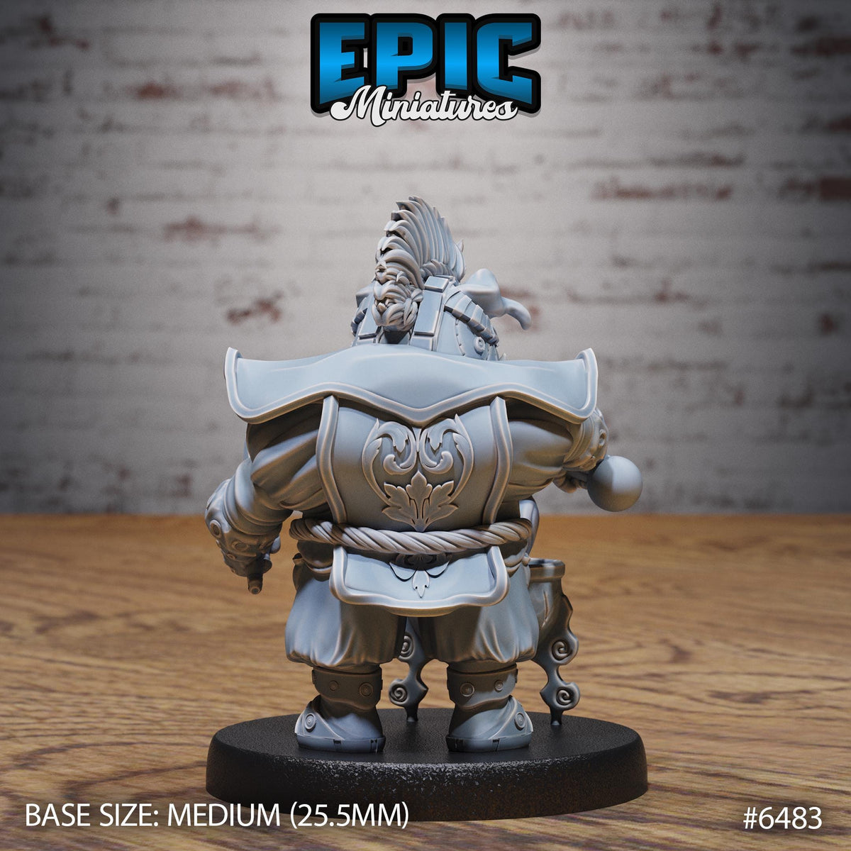 Pig Alchemist Option #6483 back DND miniature Goblin Camp 16k resin