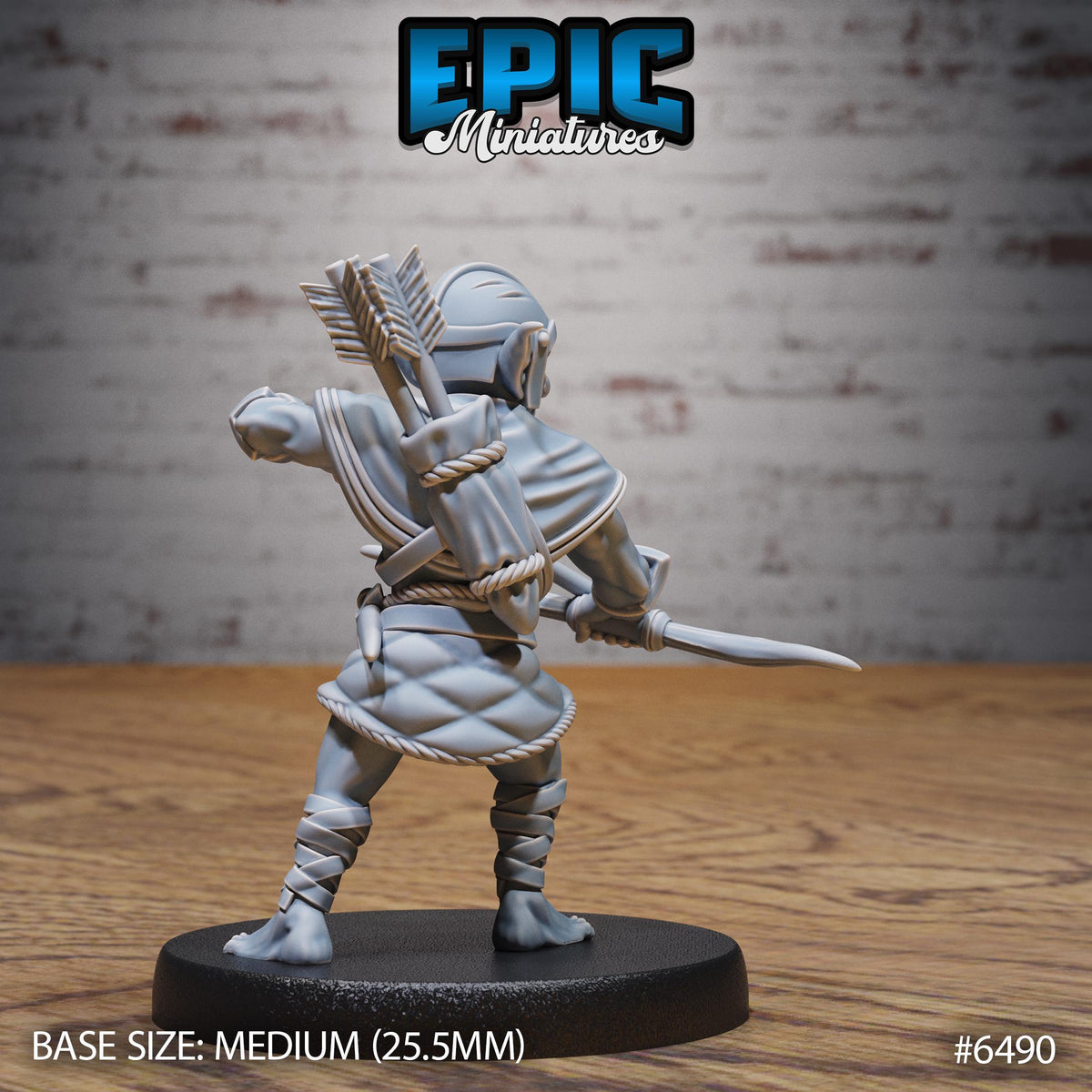 Goblins Tribe Option #6490 back DND miniature Goblin Camp 16k resin