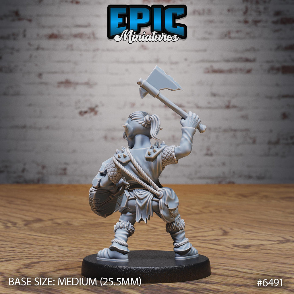 Goblins Tribe Option #6491 back DND miniature Goblin Camp 16k resin