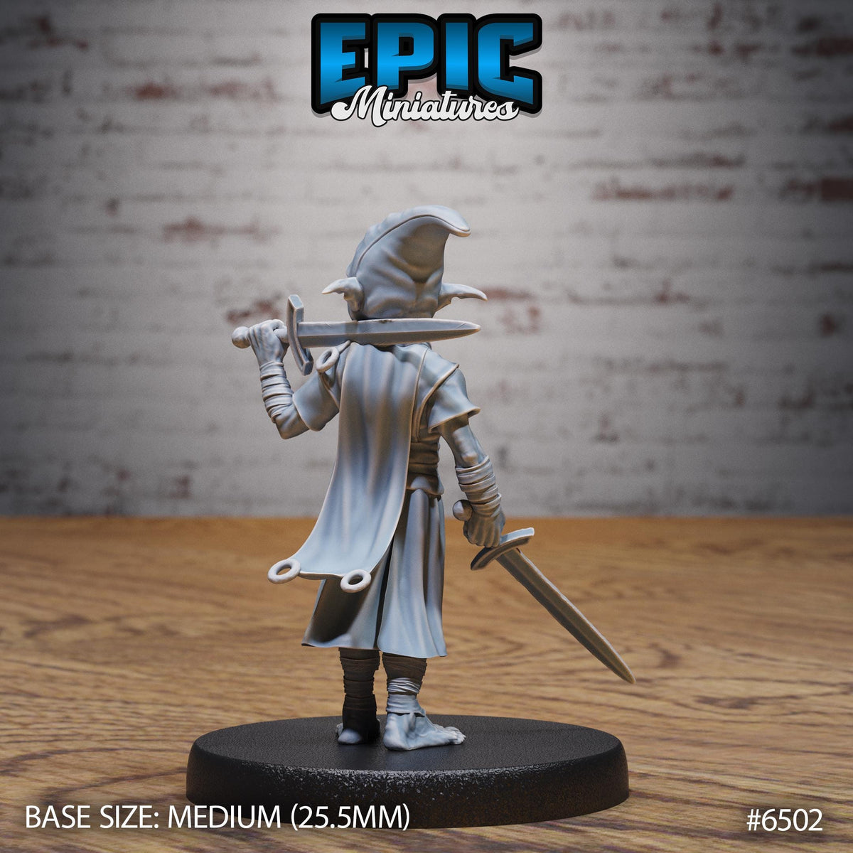 Redcap Goblin Option #6502 back DND miniature Goblin Camp 16k resin