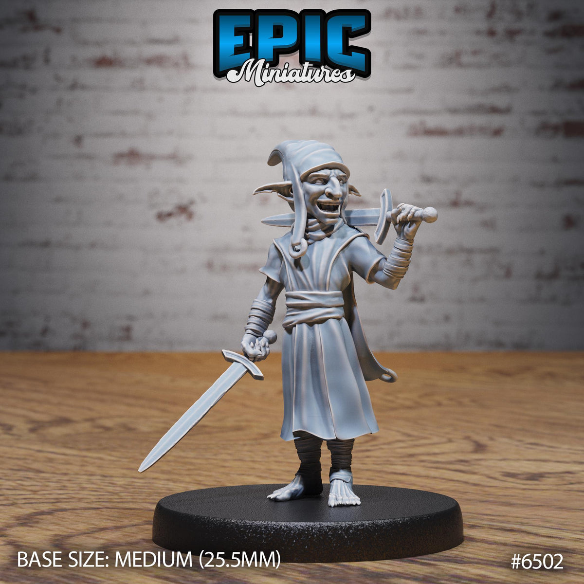 Redcap Goblin Option #6502 front DND miniature Goblin Camp 16k resin