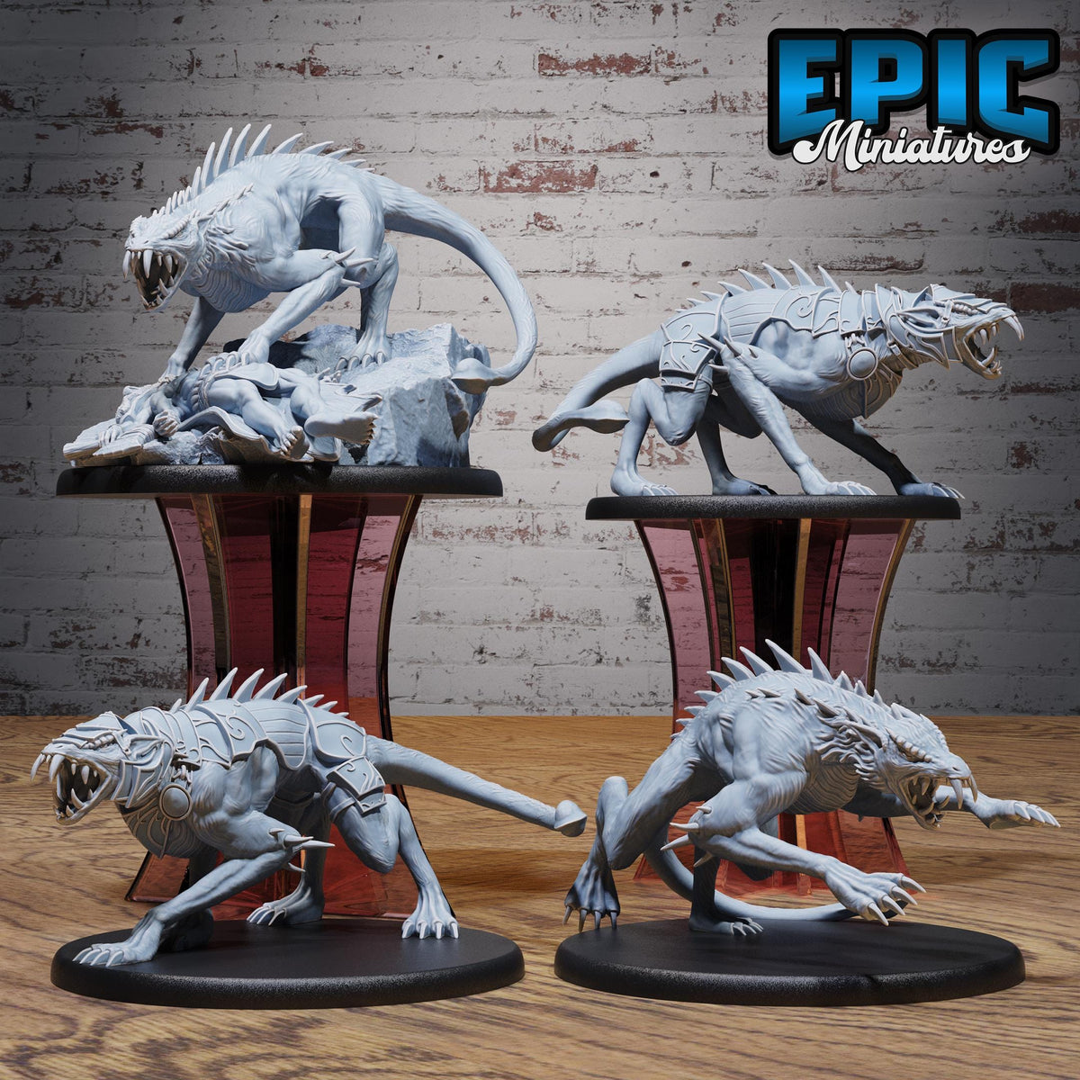 Guulvorg Set of 4 DND miniatures group photo Goblin Camp