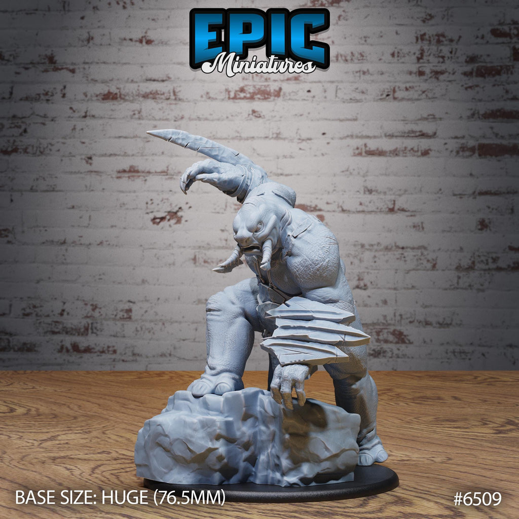 Tamed Troll Option #6509 front DND miniature Goblin Camp 16k resin
