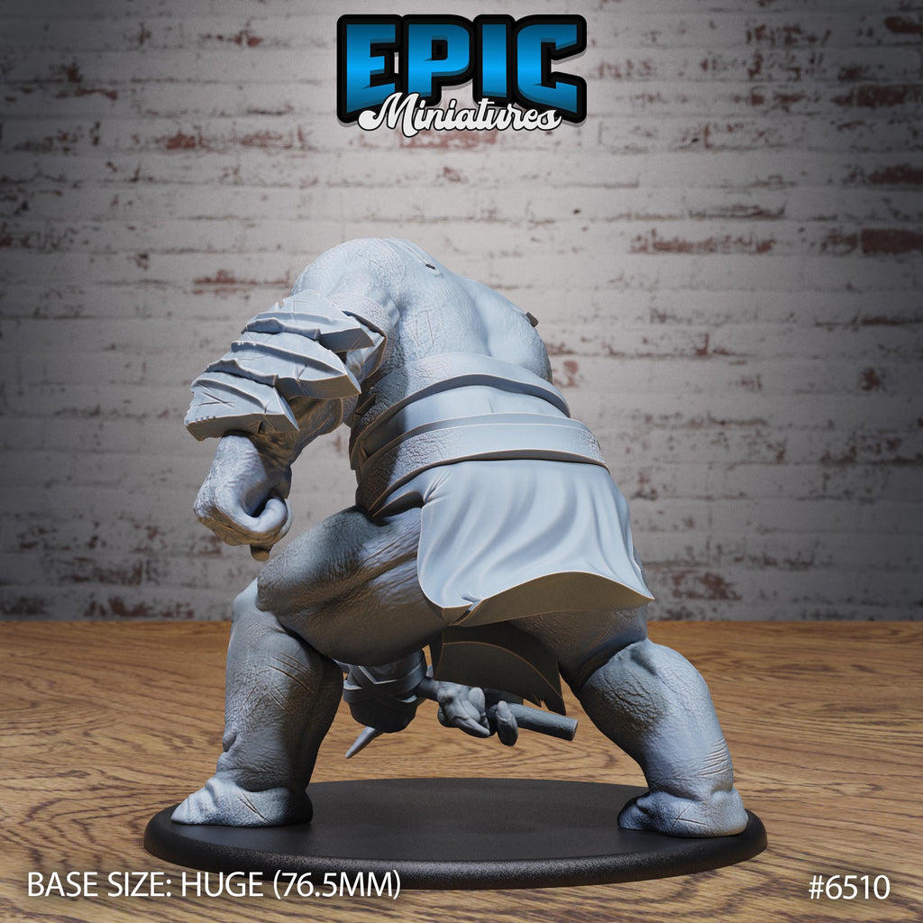 Tamed Troll Option #6510 back DND miniature Goblin Camp 16k resin
