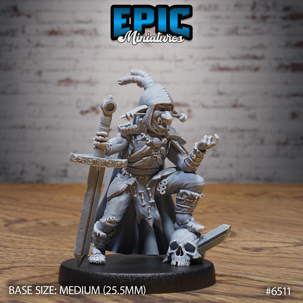 Goblin Troll Hunter Option #6511 front DND miniature Goblin Camp 16k resin
