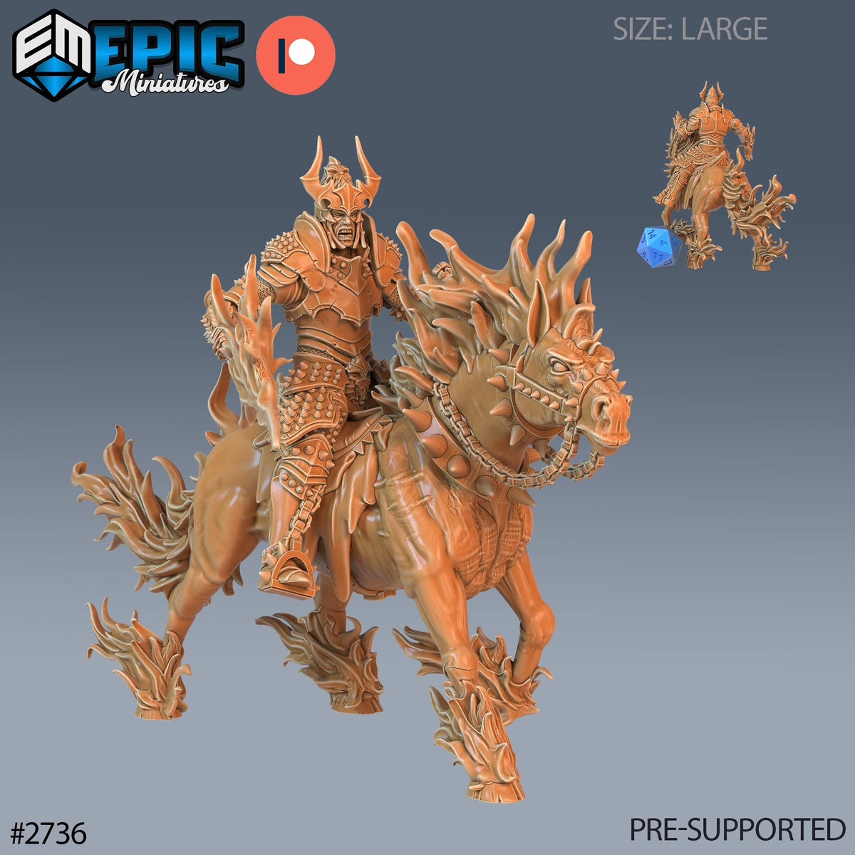 Narzugon Option #2736 front DND miniature Demonic Foulness 16k resin
