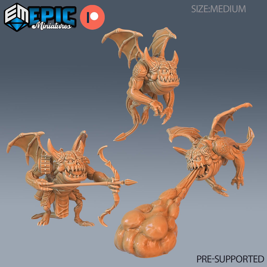 Hell Spawn Set of 3 DND miniatures group photo Demonic Foulness