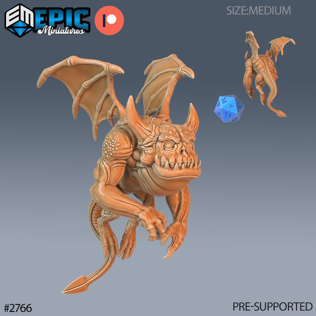 Hell Spawn Option #2766 front DND miniature Demonic Foulness 16k resin