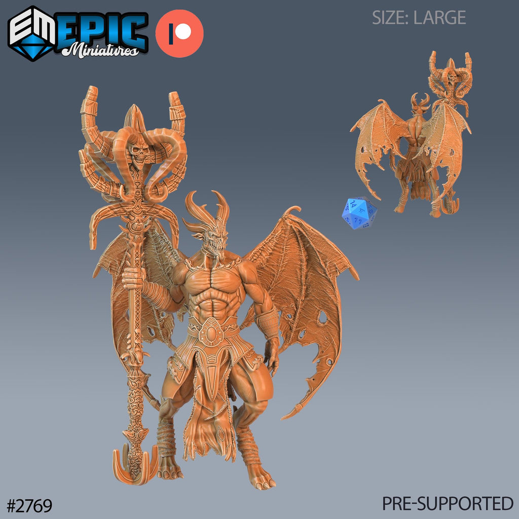 Hell Marauder Option #2769 front DND miniature Demonic Foulness 16k resin