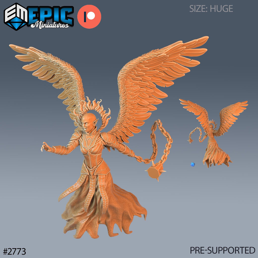 Hell's Angel Zariel Option #2773 front DND miniature Demonic Foulness 16k resin
