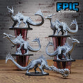 Emerald Guard Drake Set of 5 DND miniatures group photo Dragons Reborn