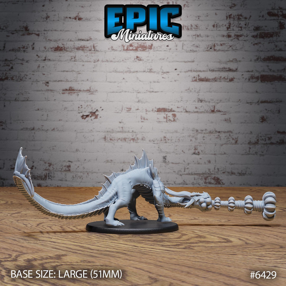 Emerald Guard Drake Option #6429 back DND miniature Dragons Reborn 16k resin