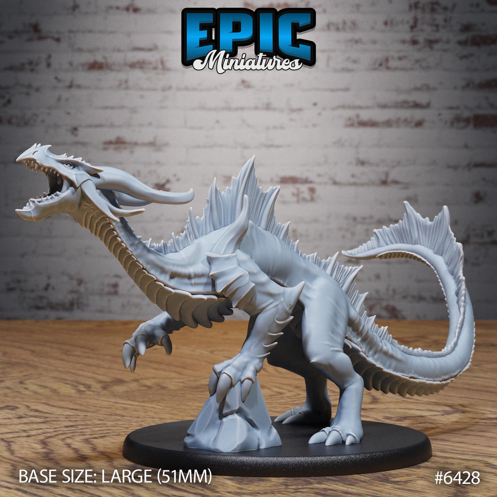 Emerald Guard Drake Option #6428 front DND miniature Dragons Reborn 16k resin