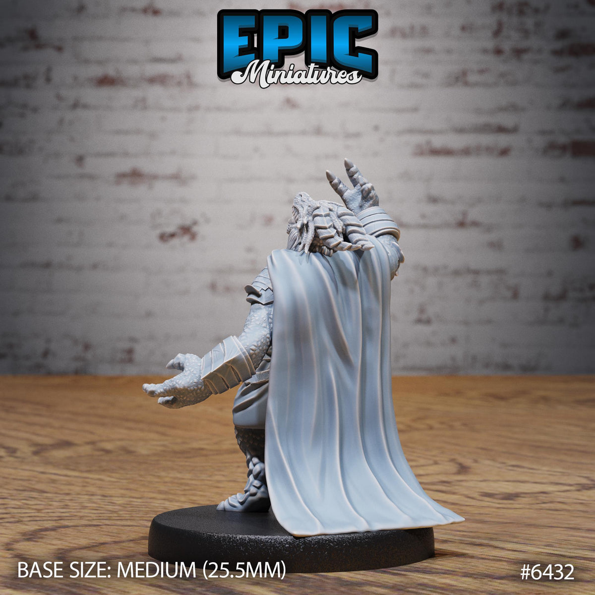Dragonborn Mage Option #6432 back DND miniature Dragons Reborn 16k resin