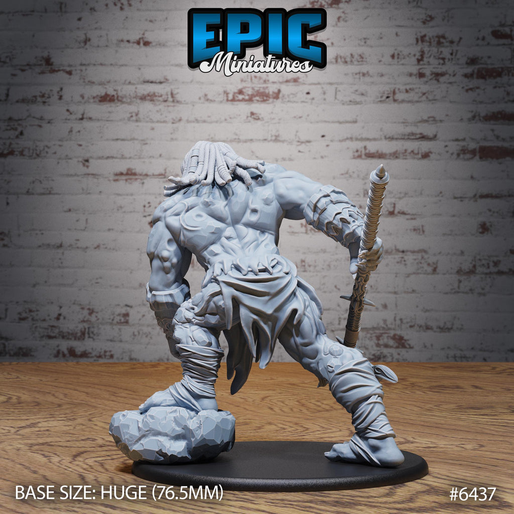 Primal Giant Option #6437 back DND miniature Dragons Reborn 16k resin