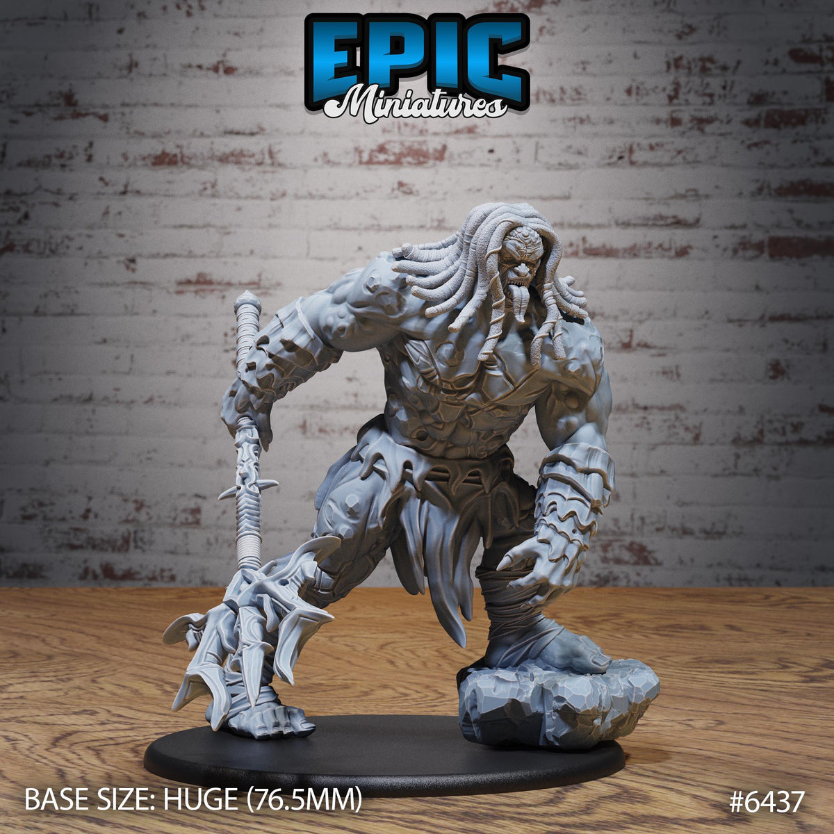 Primal Giant Option #6437 front DND miniature Dragons Reborn 16k resin