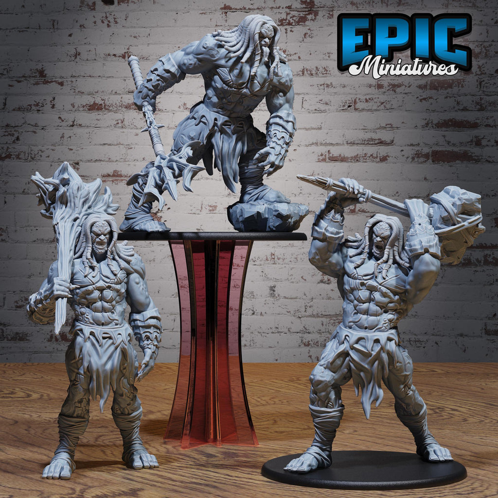 Primal Giant Set of 3 DND miniatures group photo Dragons Reborn