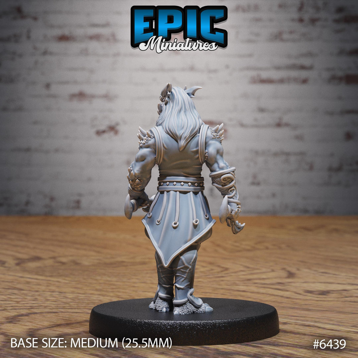 Dragonborn Rogue Option #6439 back DND miniature Dragons Reborn 16k resin