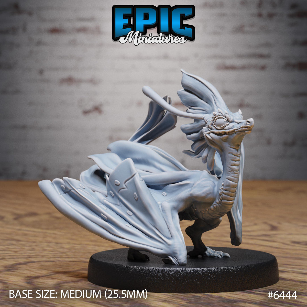 Fairy Wyvern Option #6444 front DND miniature Dragons Reborn 16k resin
