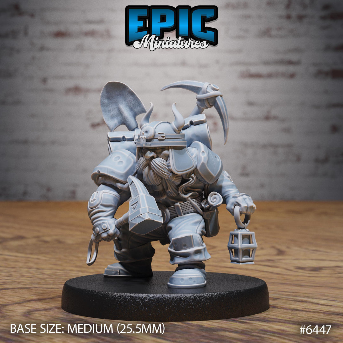 Dwarf Tribe Option #6447 front DND miniature Dragons Reborn 16k resin