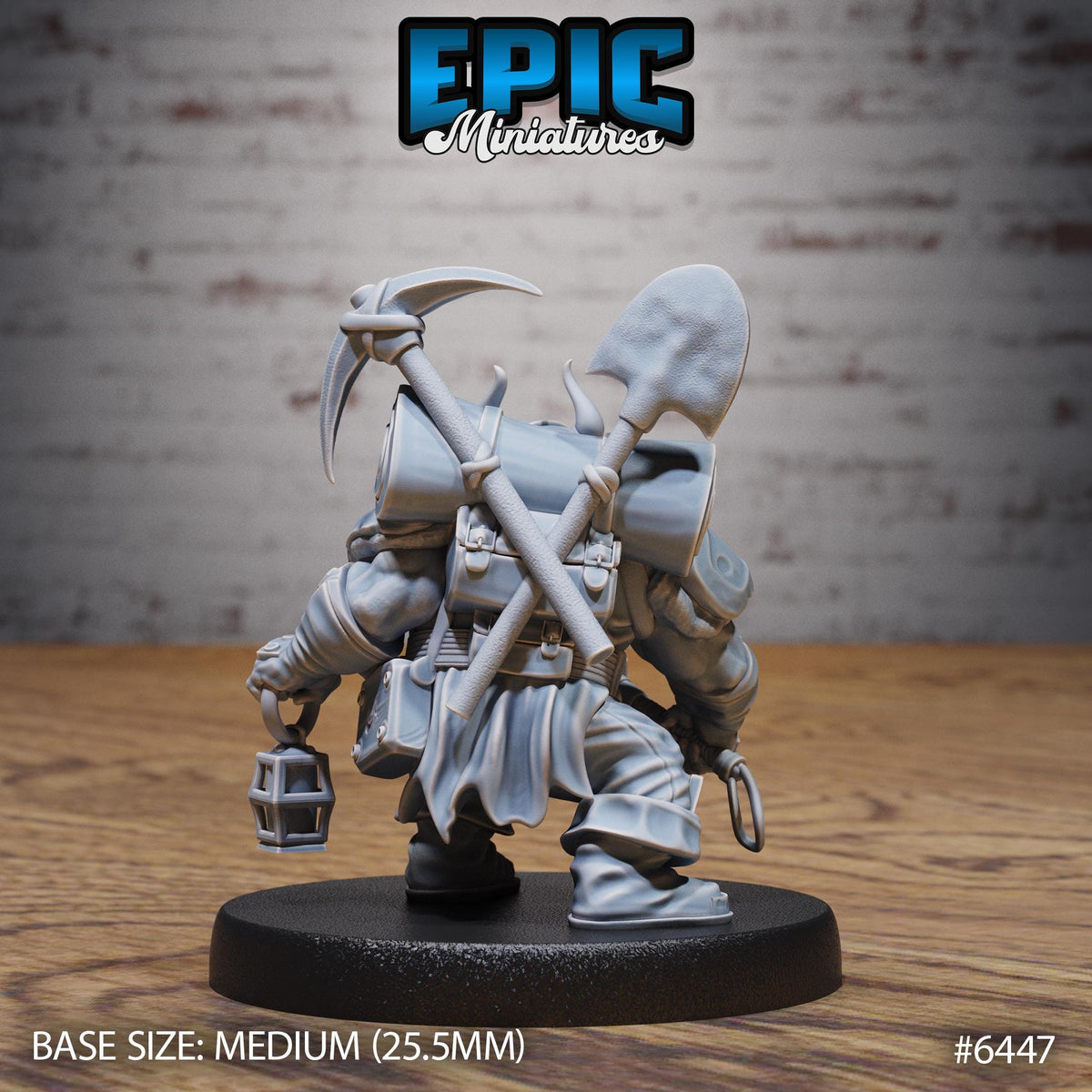 Dwarf Tribe Option #6447 back DND miniature Dragons Reborn 16k resin