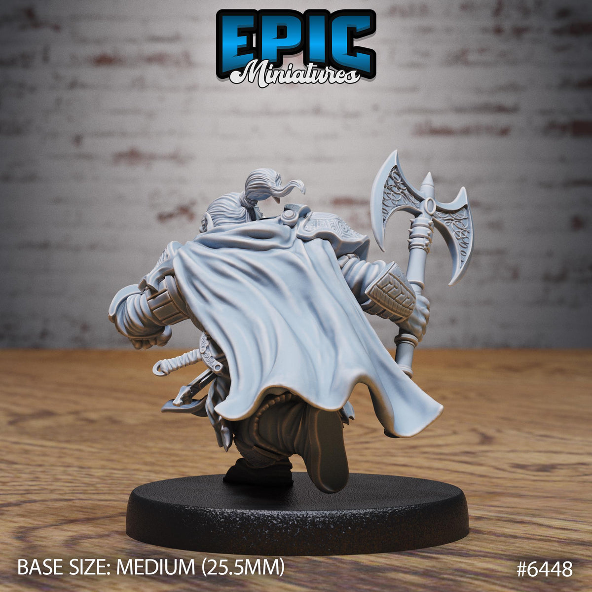 Dwarf Tribe Option #6448 back DND miniature Dragons Reborn 16k resin