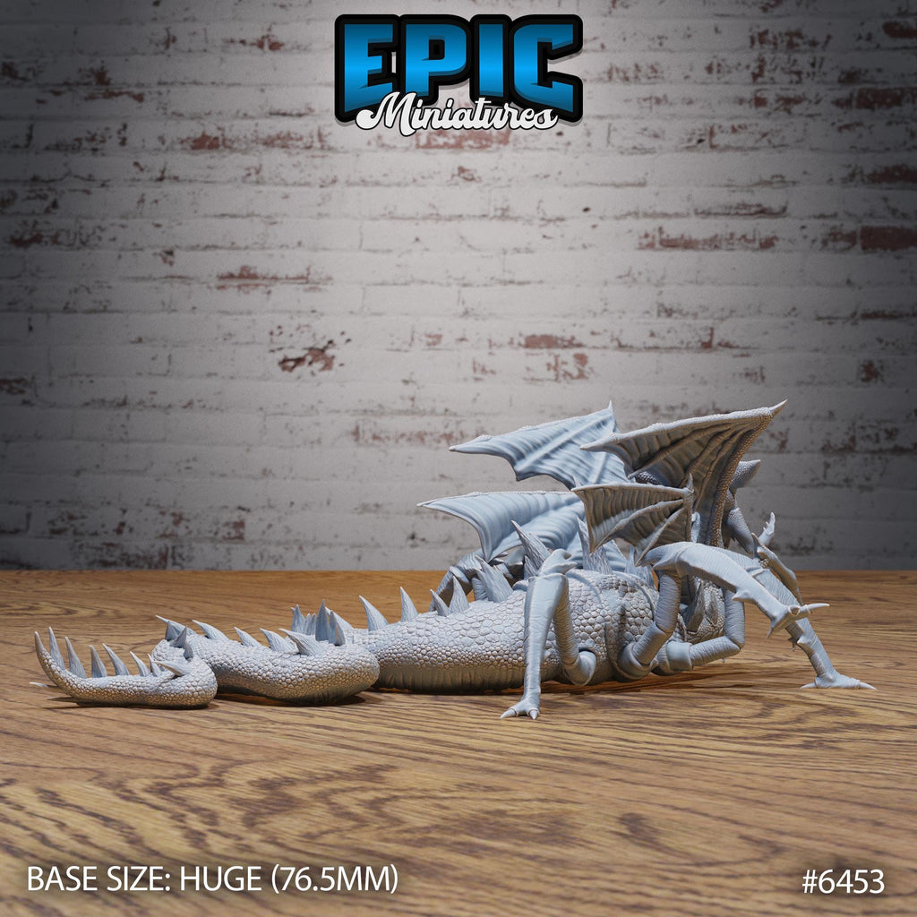 Spider Dragon of 3 Option #6453 back DND miniature Dragons Reborn 16k resin