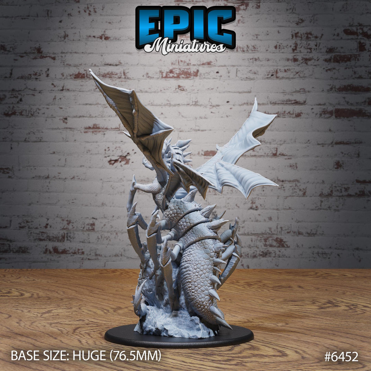 Spider Dragon of 3 Option #6452 back DND miniature Dragons Reborn 16k resin
