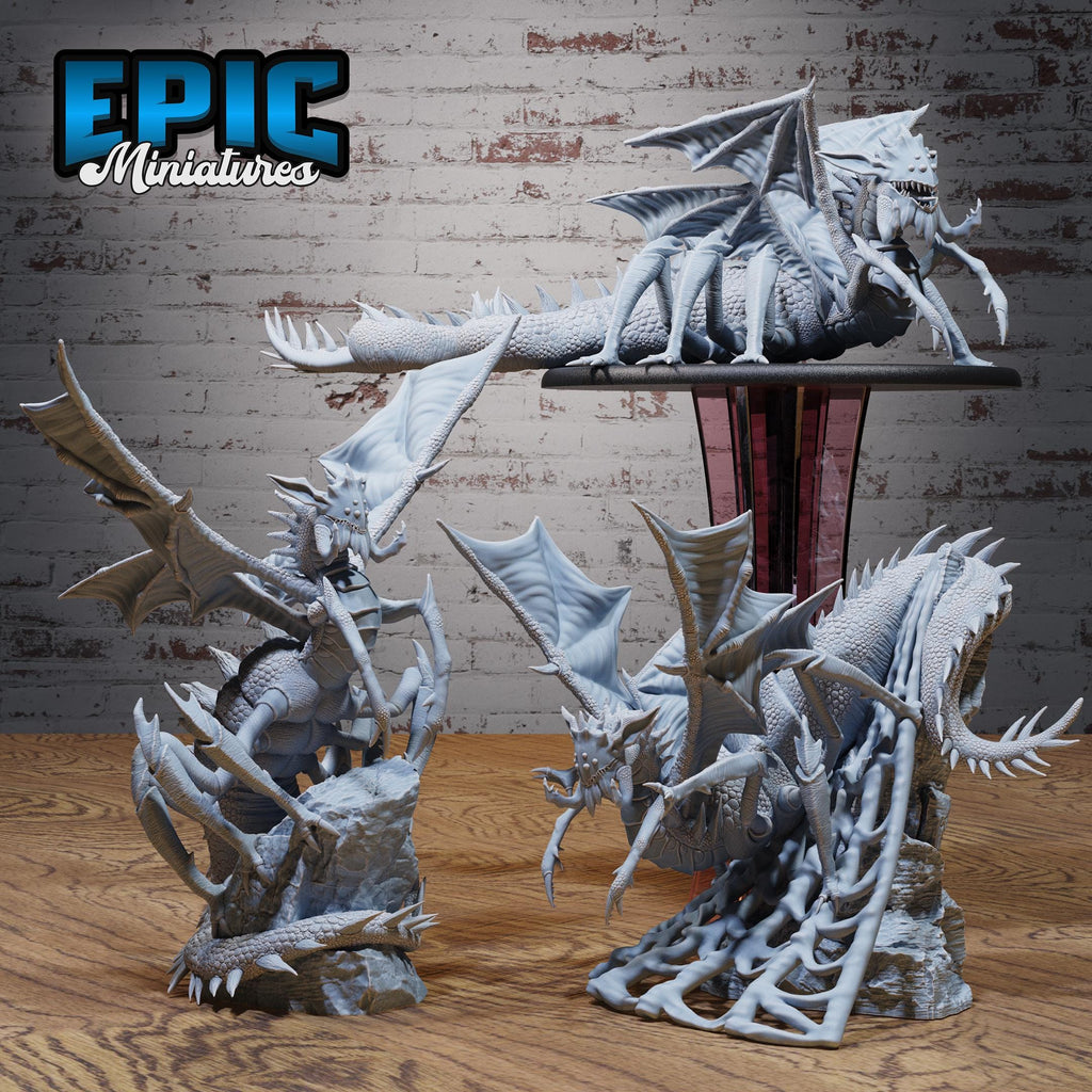 Spider Dragon of 3 DND miniatures group photo Dragons Reborn