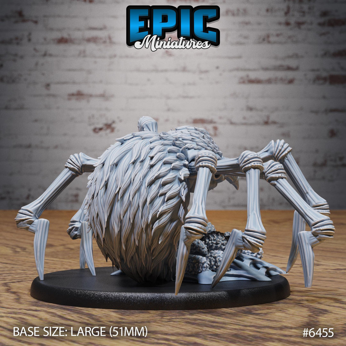 Dire Spider Option #6455 back DND miniature Dragons Reborn 16k resin