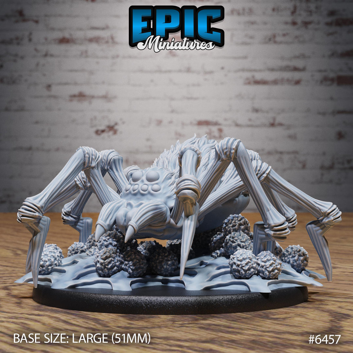Dire Spider Option #6457 front DND miniature Dragons Reborn 16k resin