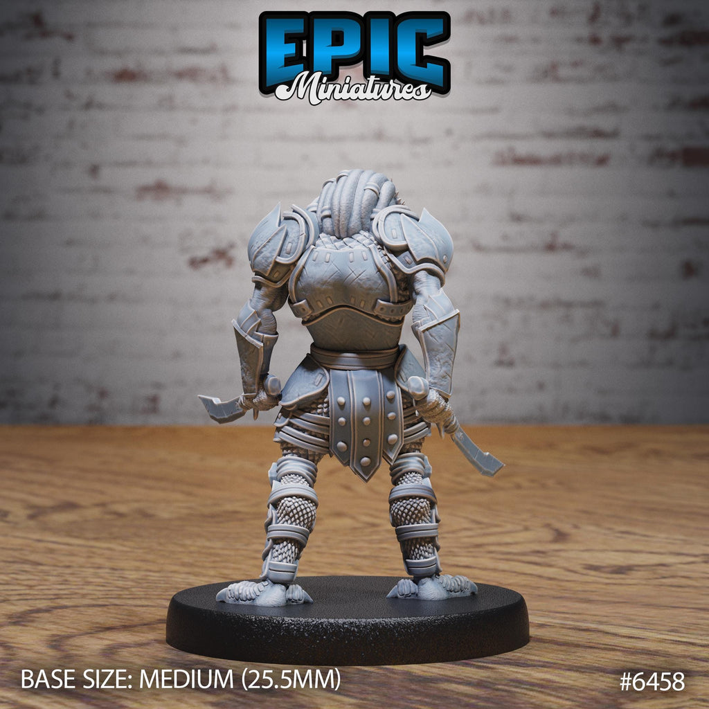 Dragonborn Warrior Option #6458 back DND miniature Dragons Reborn 16k resin
